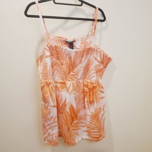 Lane Bryant tie Dye plus size 100% cotton straps top size  26/ 28